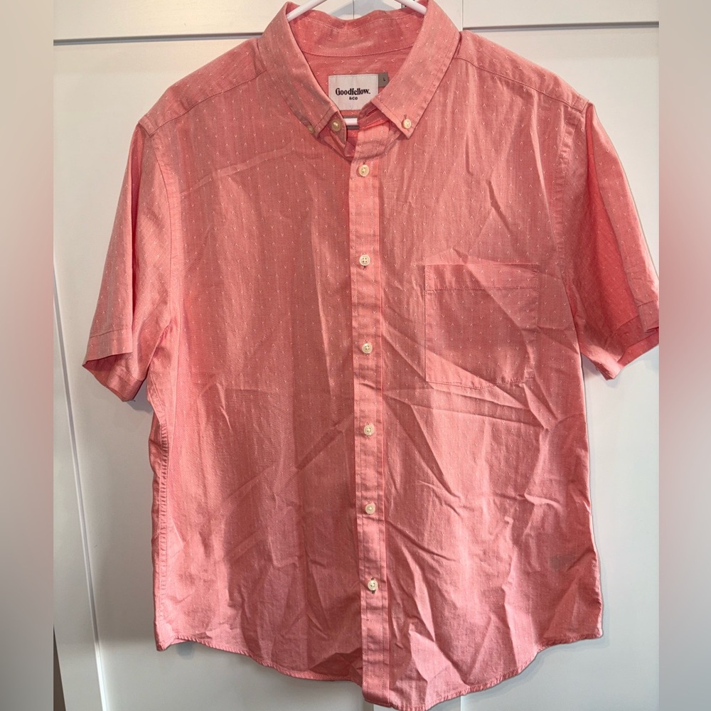 Goodilow & co men’s short sleeve button-down dress shirt